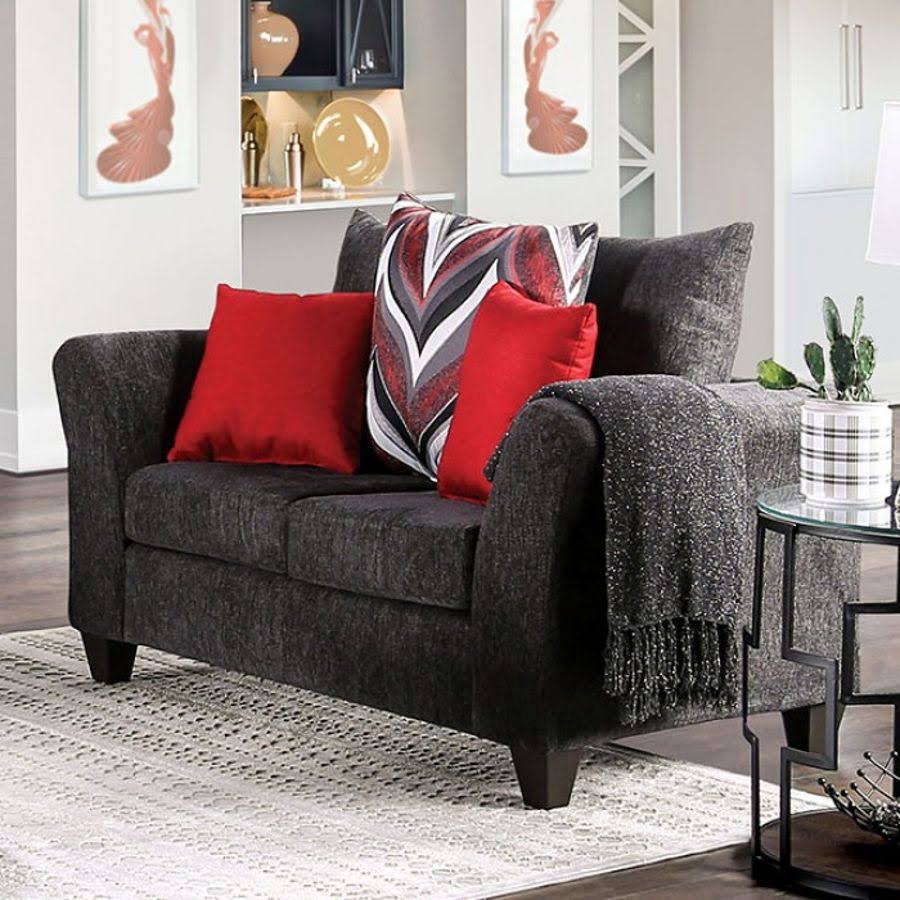 Gray Loveseat B2585