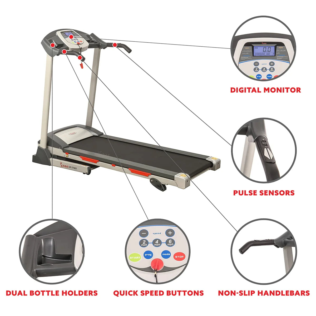 Foldable Electric Treadmill with Manual Incline H659