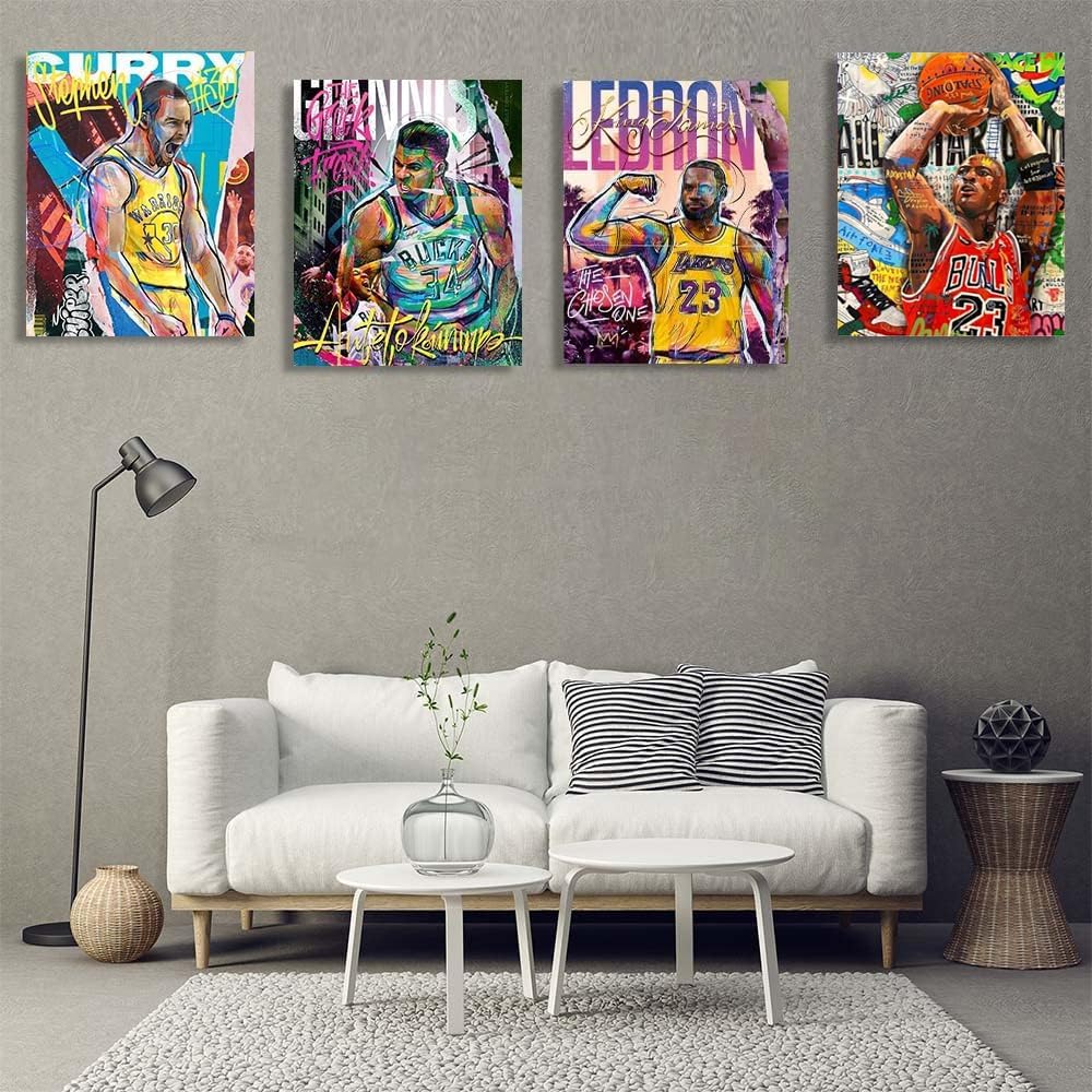 Set of 9 Unframed 8"x10" Basketball Sports Poster F88357