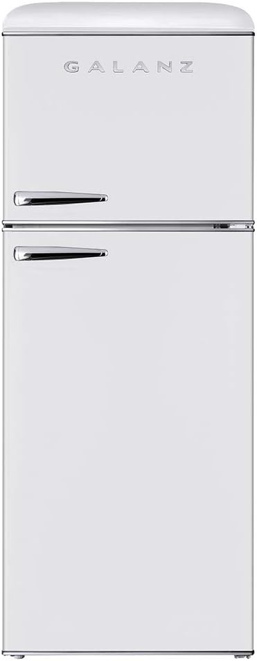 White 7.6 Cu Ft Retro Top Mount Refrigerator Z4410