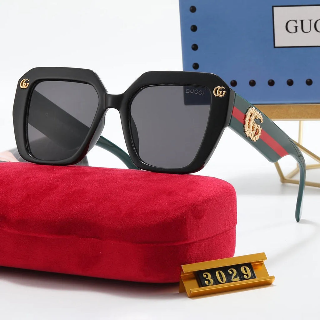 Fashion Striped Frame Sunglasses T474877