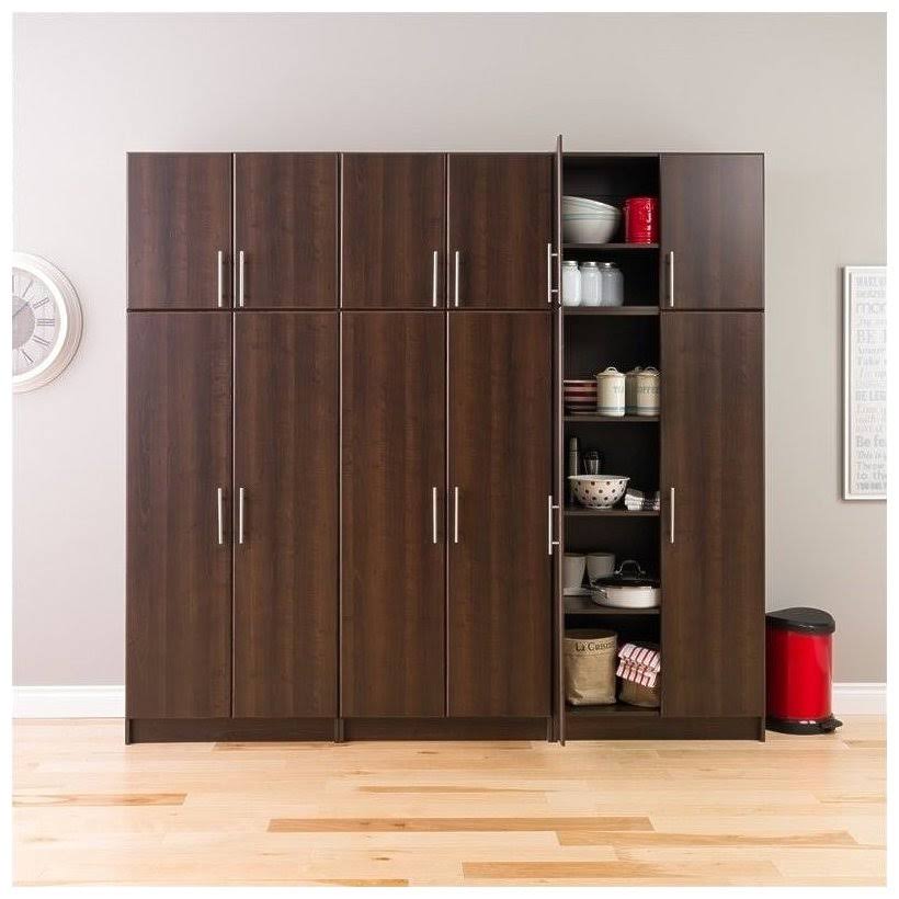 32x22 Stackable Wall Storage Cabinet in Espresso P754801