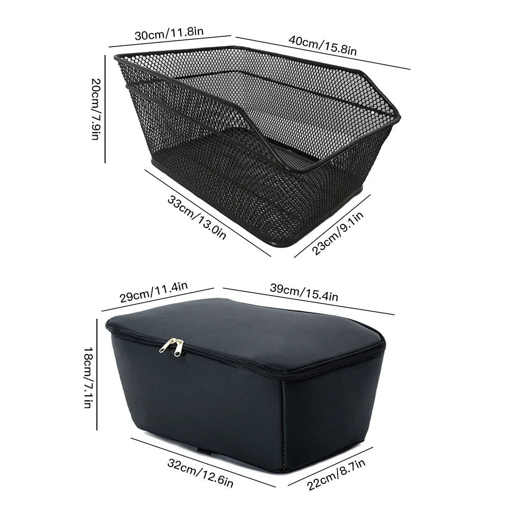 Bicycle Basket with Waterproof Cover O1318