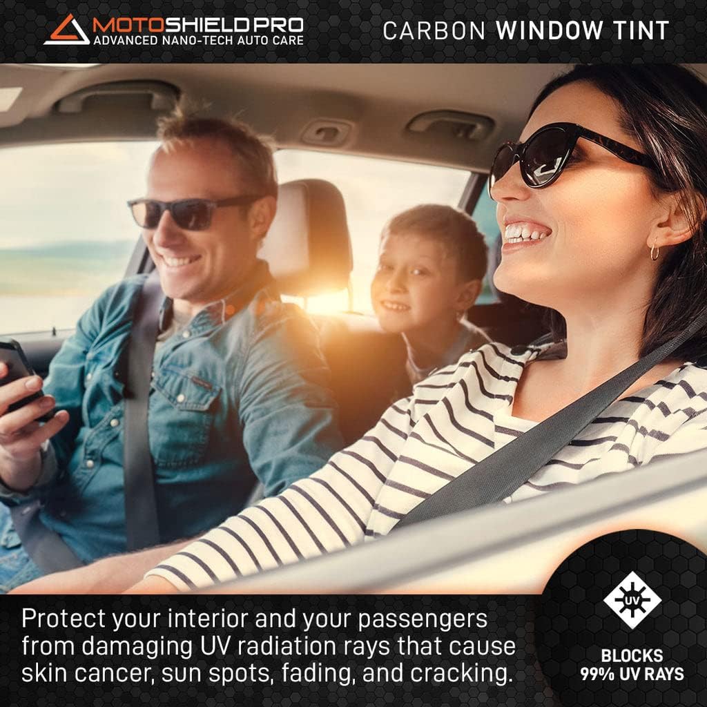 Carbon Window Tint Film 35% VLT 20” in x 100’ ft Roll Pack of 2 E177