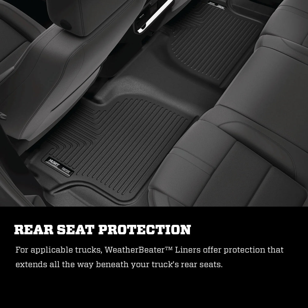 Black Front Row Floor Liners A265357