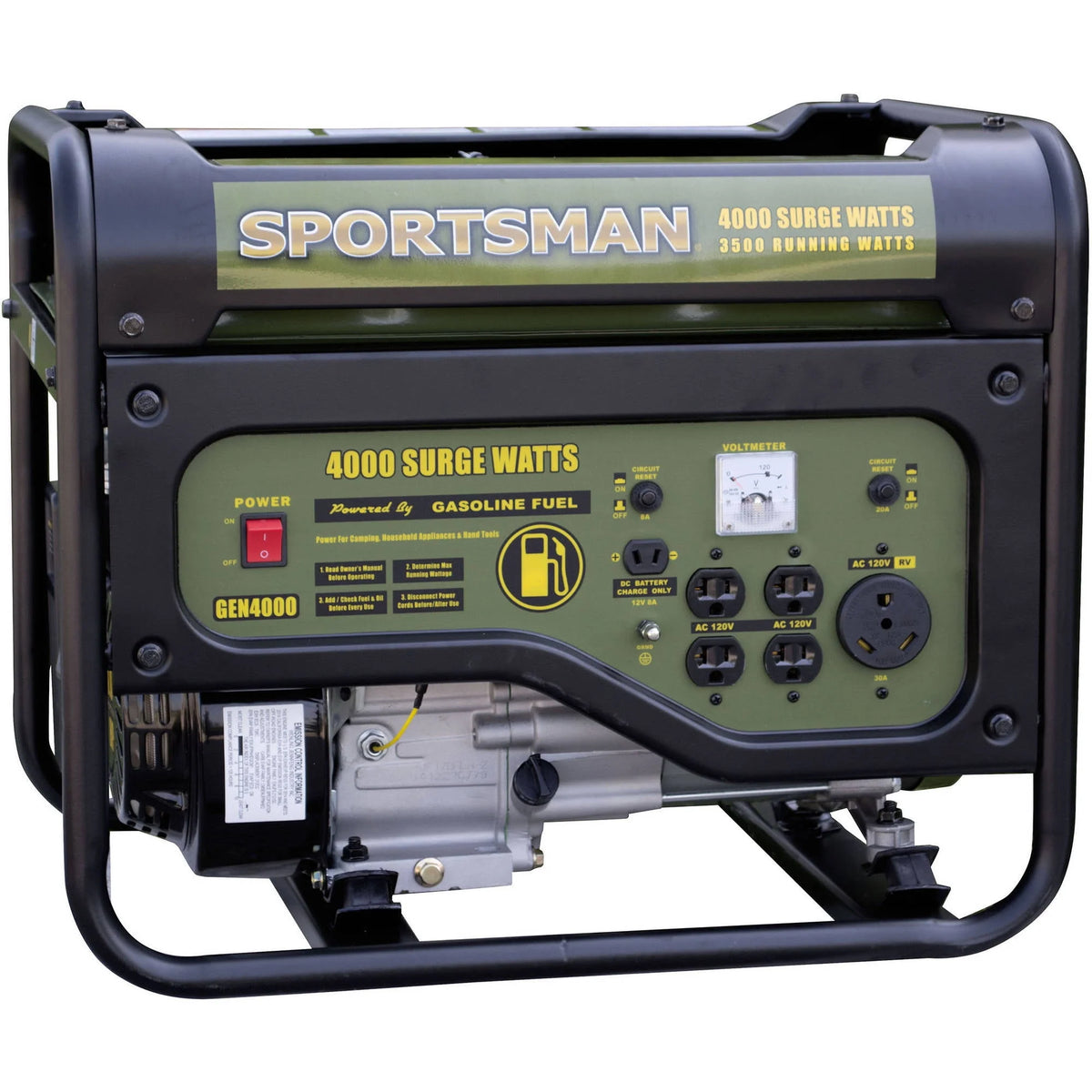 4000W Portable Gasoline Generator W107