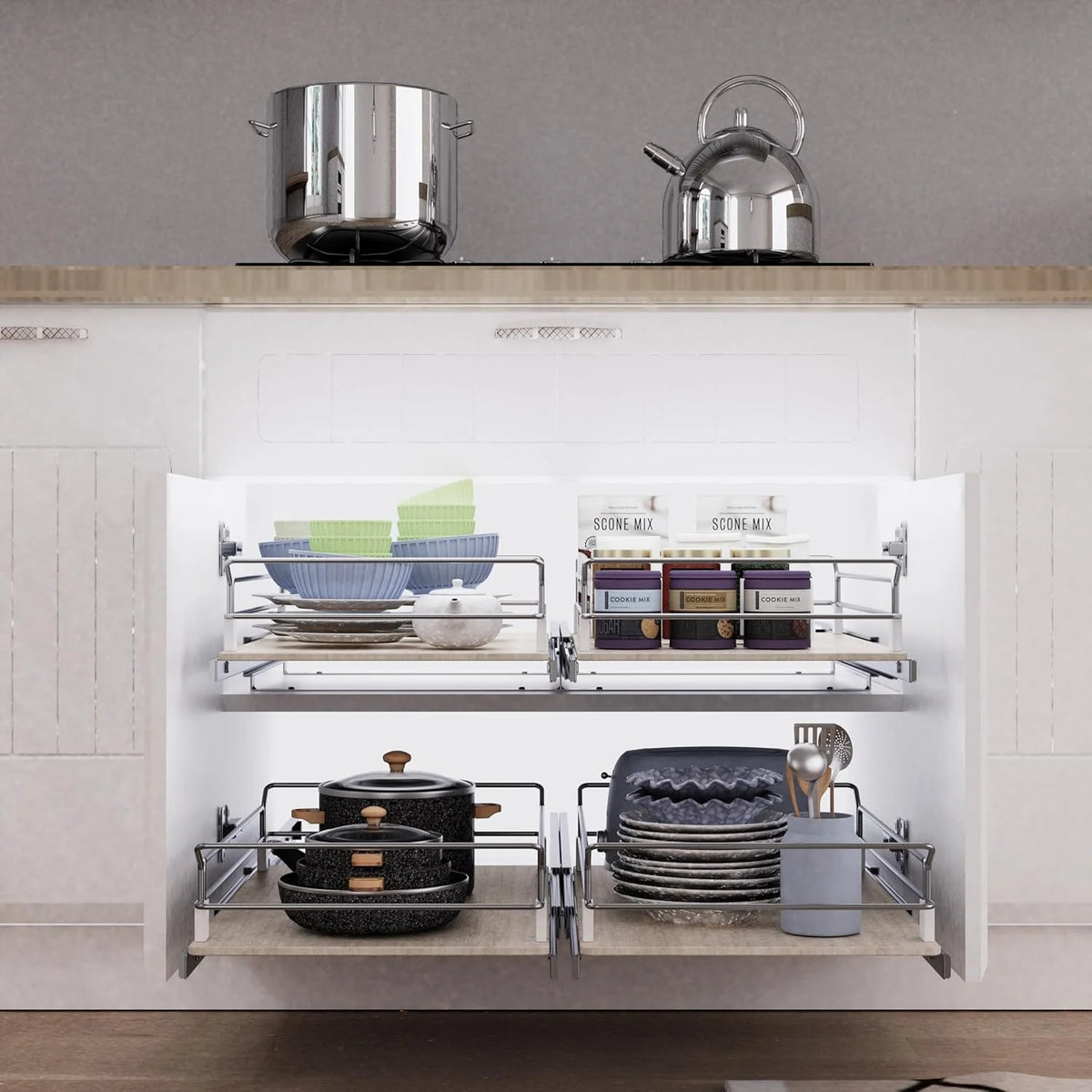 11W X 22D Pull Out Cabinet Drawer T4424