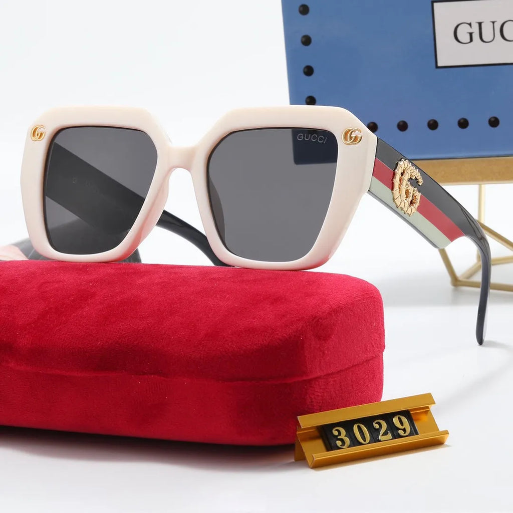 Fashion Striped Frame Sunglasses T474877
