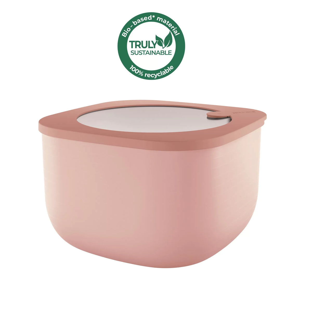 Airtight Fridge Freezer Microwave Containers Peach Blossom Pink 2800cc I5624