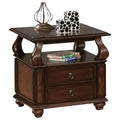 Walnut Poplar Basswood Veneer End Table E1621