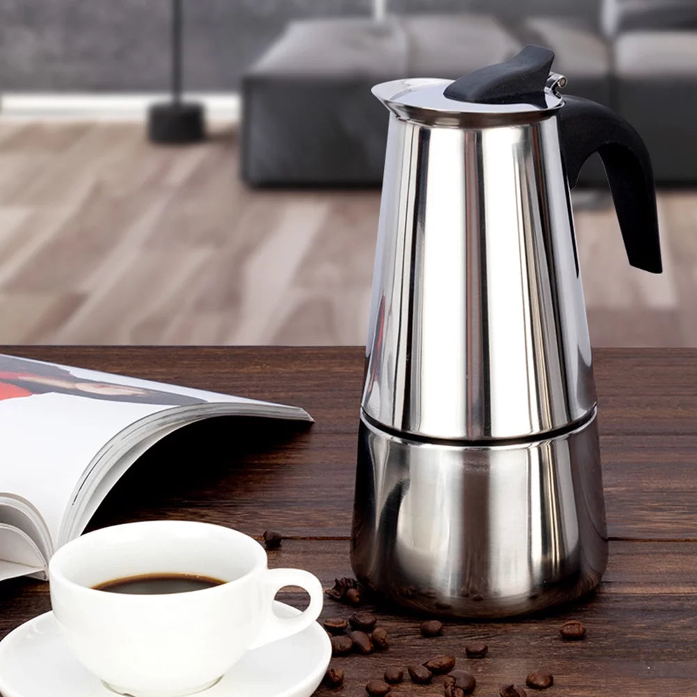 Stainless Steel Portable Electric Espresso Maker U2645