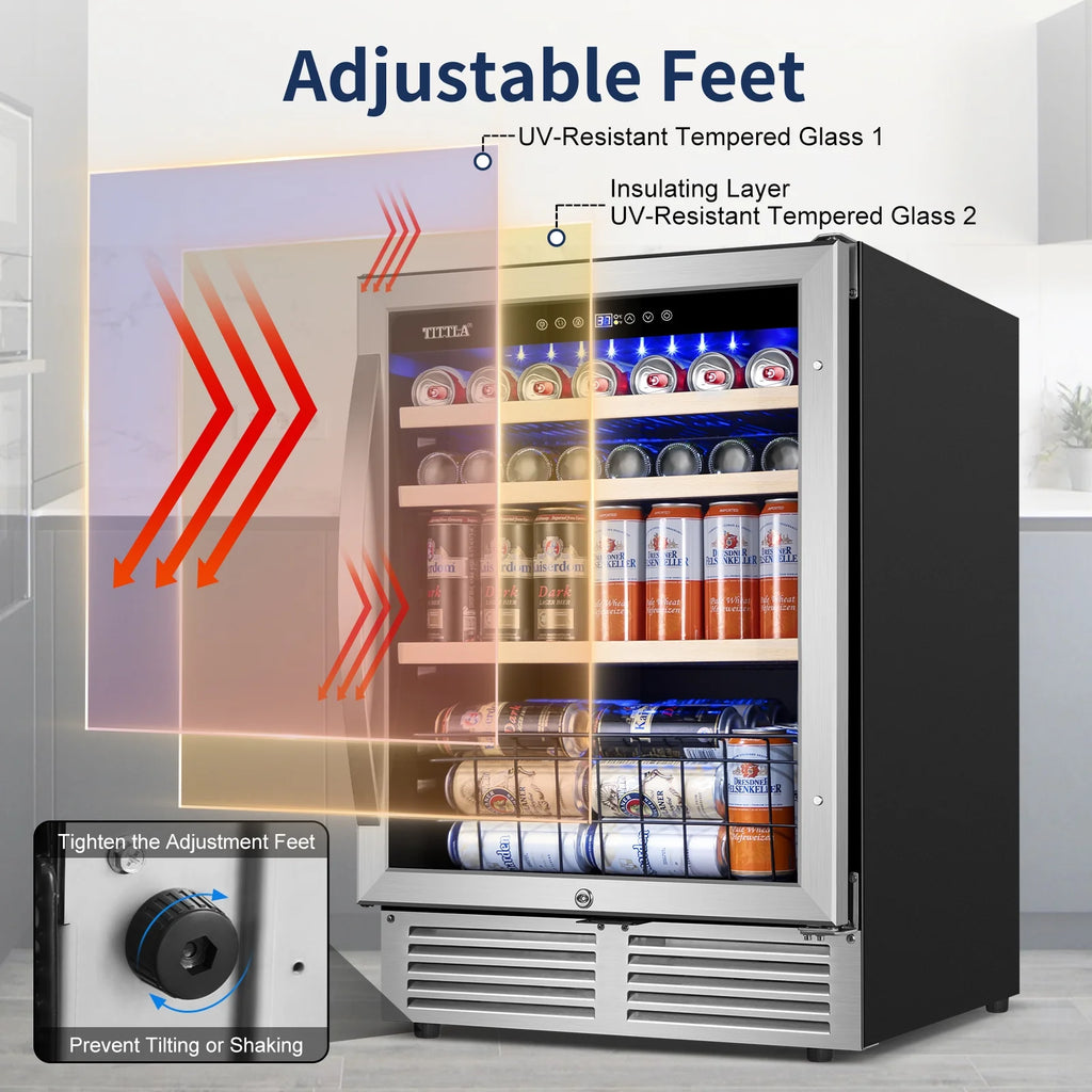 24'' 150-Cans Built-in Beverage Cooler J77000