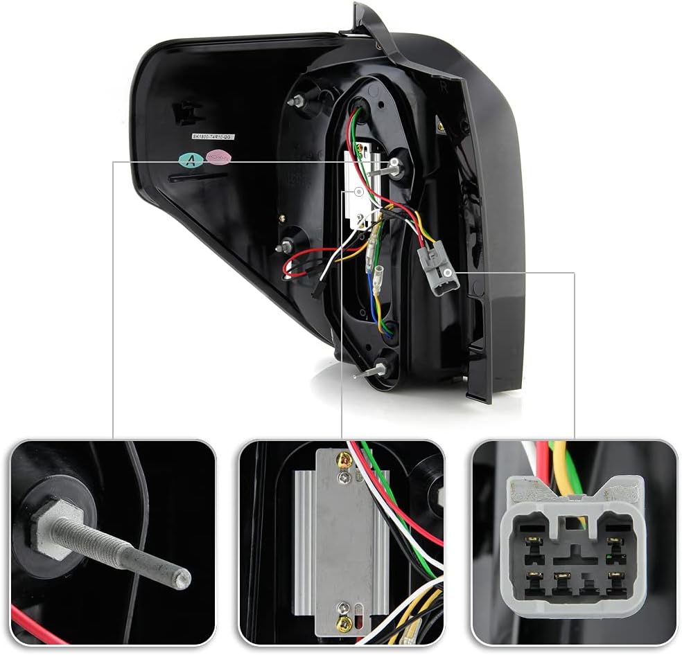 Black Housing Full LED Tube Tail Lights A213101