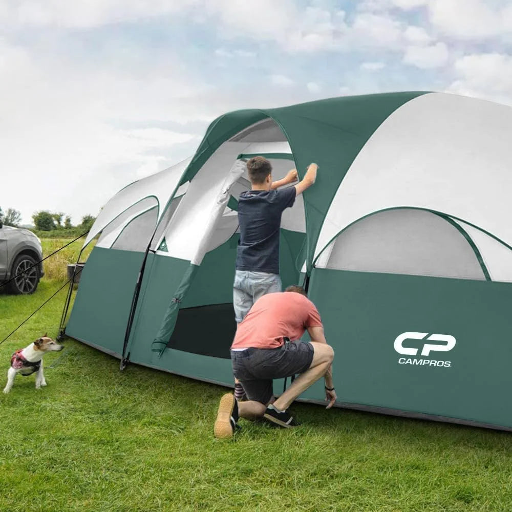 8 Person Weather Resistant Family Tent with Carry Bag F3759