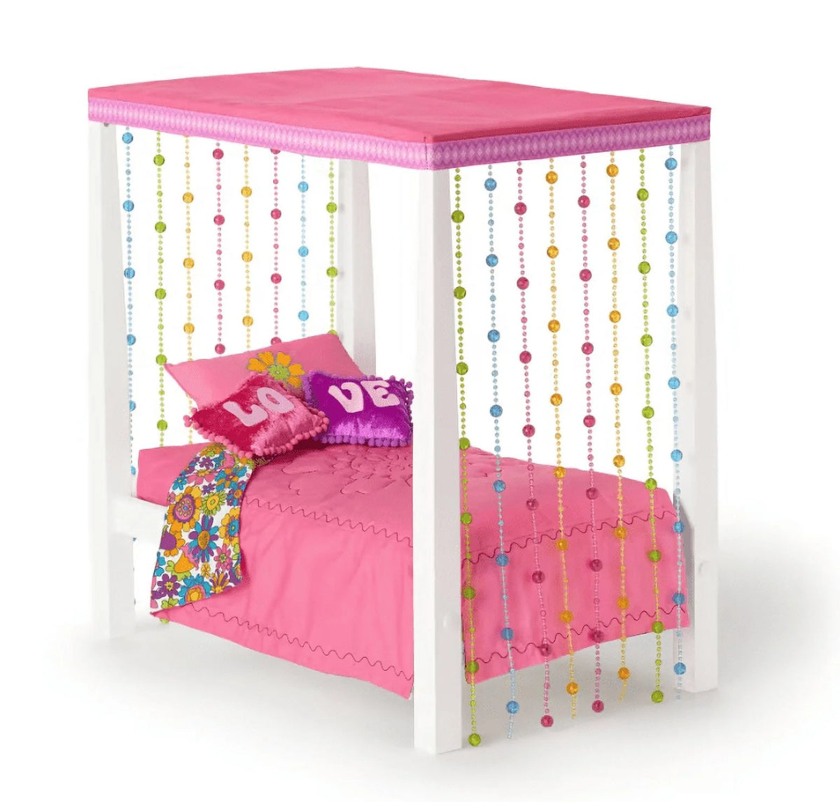 18 inch Doll Bed and Bedding P862