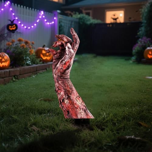 5 Pack Halloween Zombie Arm Yard Stakes H8896