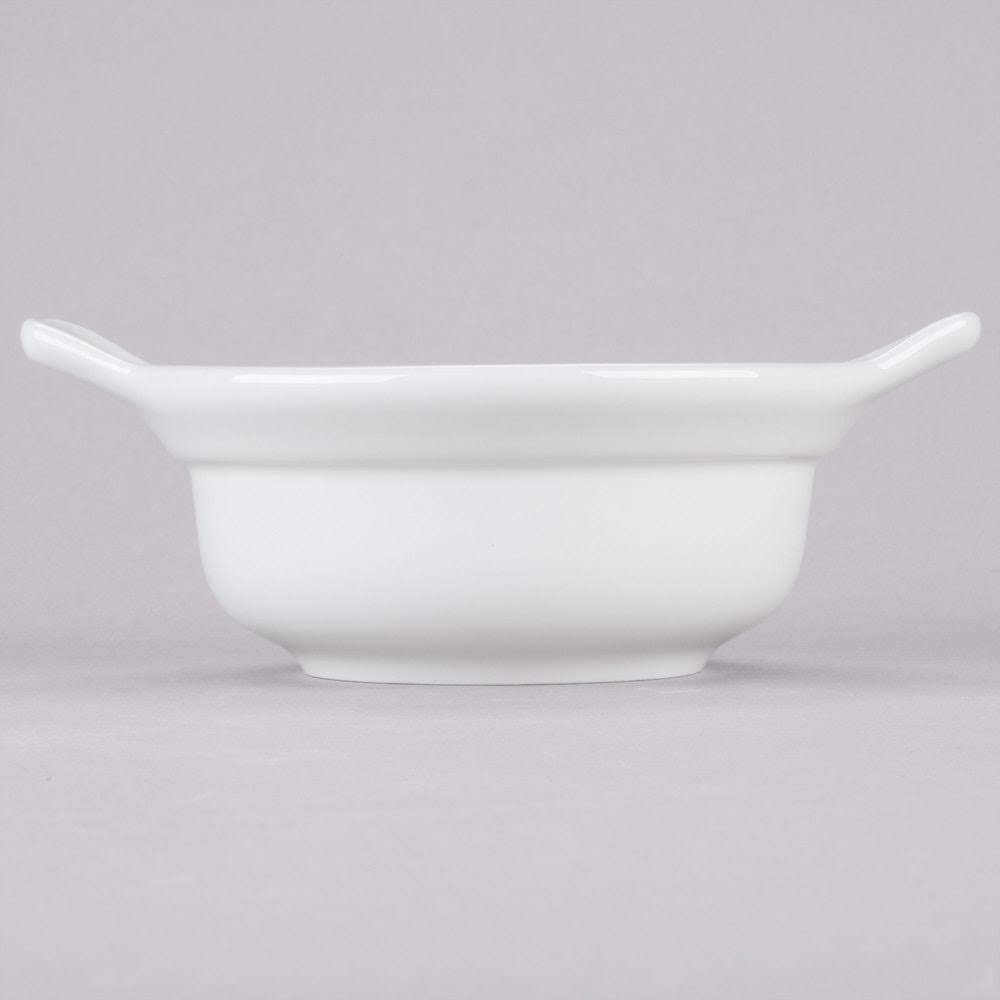 8 oz Porcelain White Casserole Q8545
