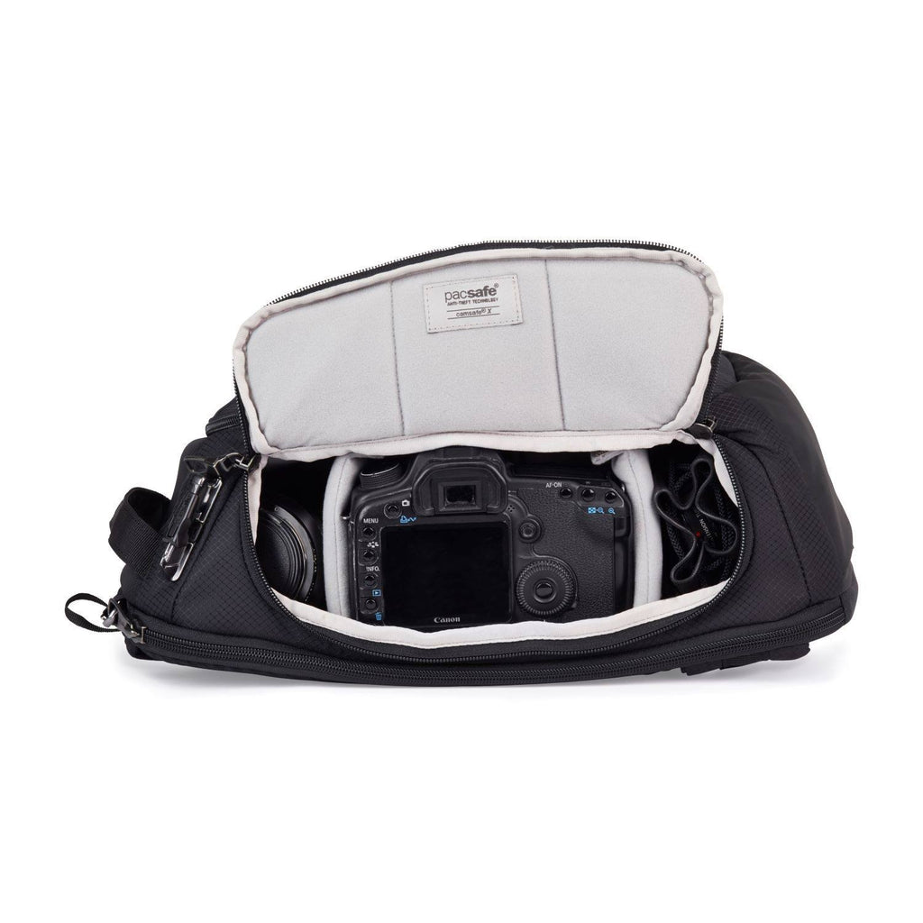 Black Anti-Theft Camera Sling Pack V4040