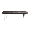 Espresso Genuine Leather Bench U802