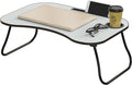 Gray Foldable Laptop Table with Cup Holder J60716