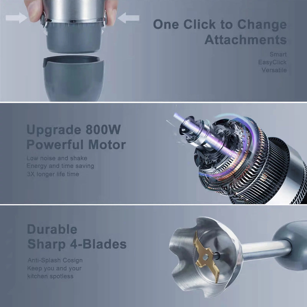 Handheld Electric Food Blender with Container Z9241