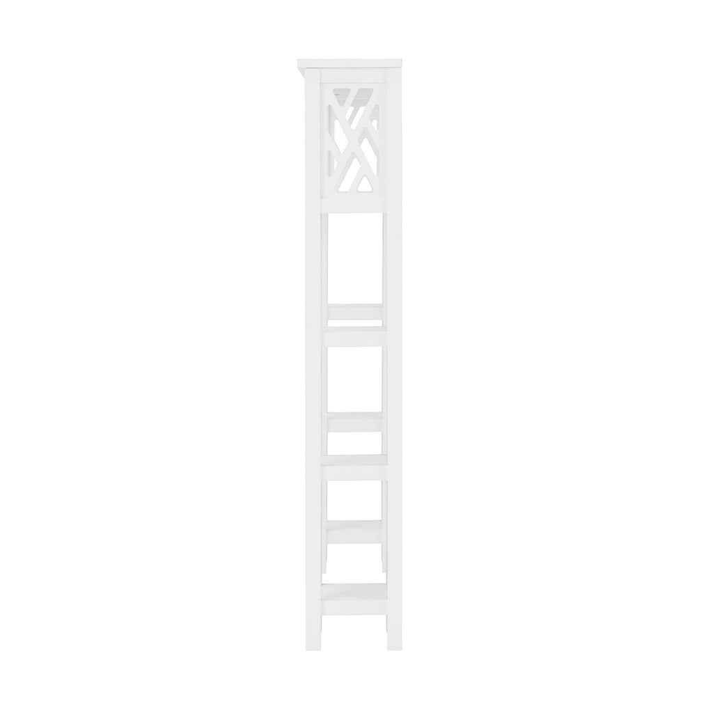 White Bathroom Over Toilet Open Shelving Unit V24704