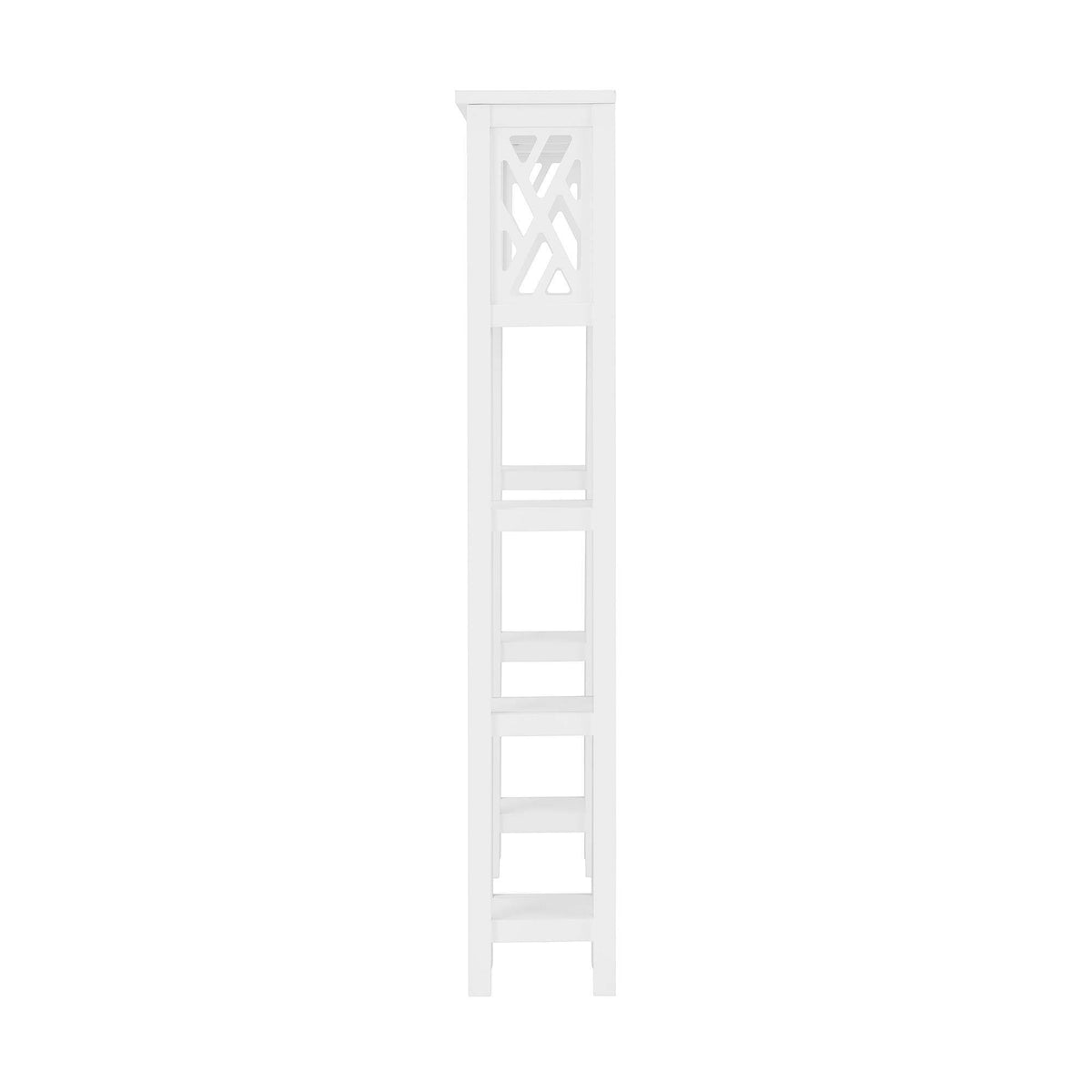 White Bathroom Over Toilet Open Shelving Unit V24704