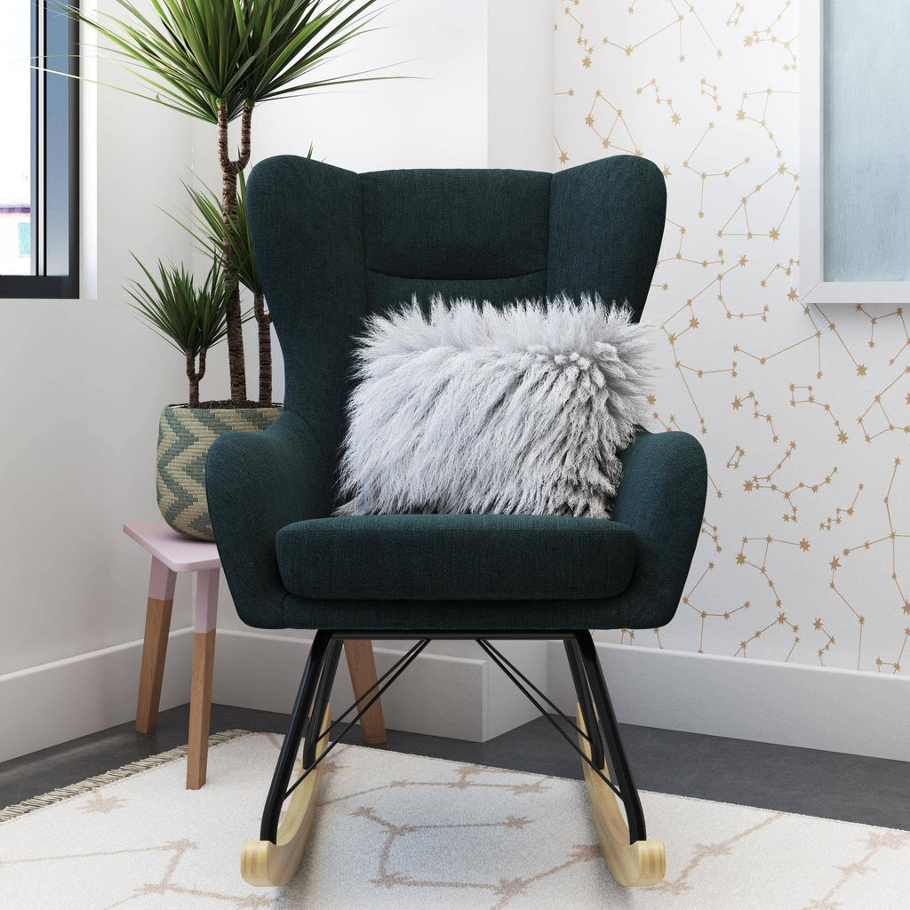 Blue Wingback Rocker Z944000