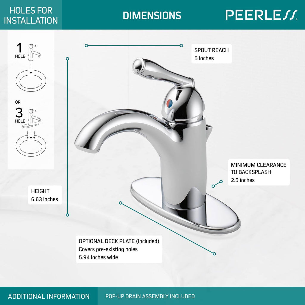 Chrome Single Handle Bathroom Faucet F286