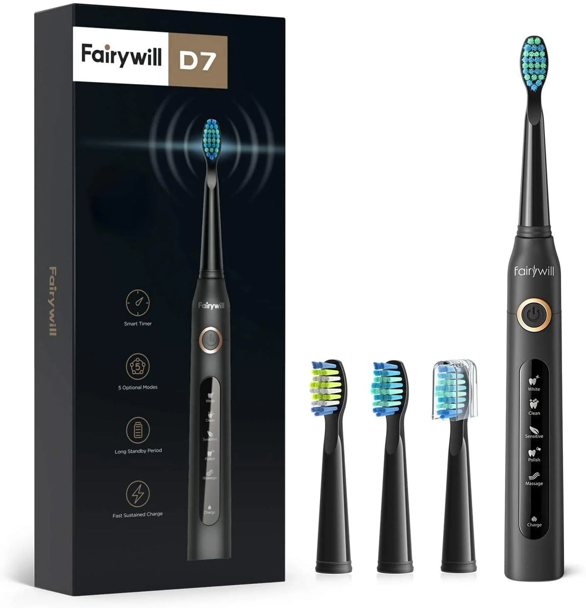 Black Rechargeable Electric Toothbrush Q196825