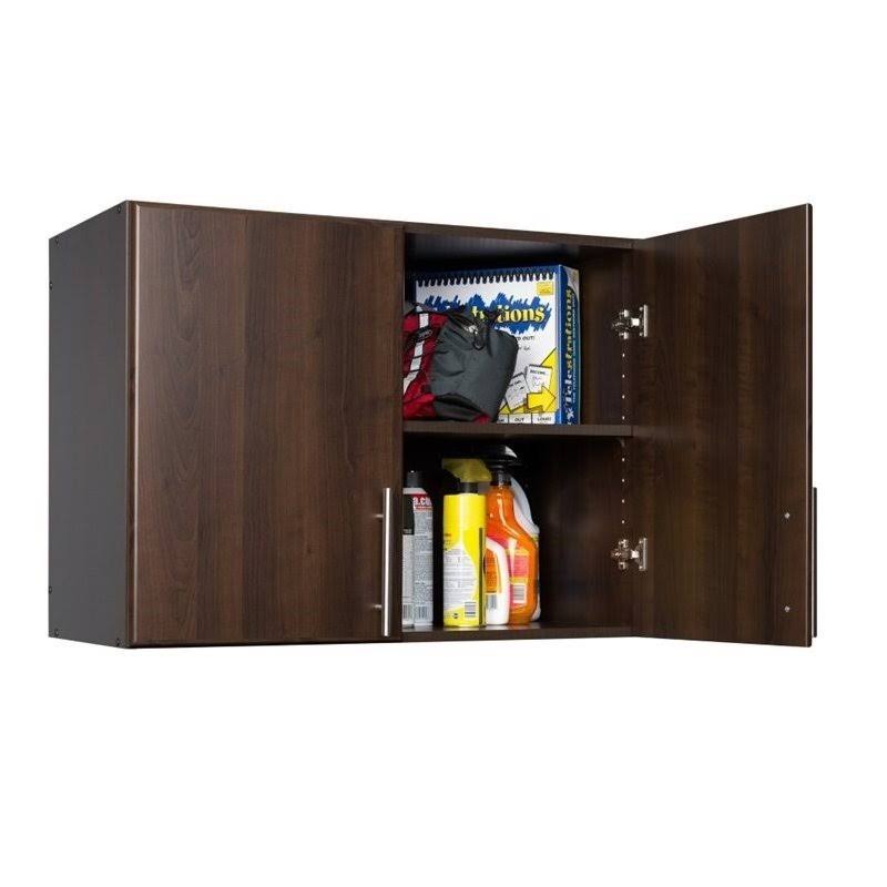 32x22 Stackable Wall Storage Cabinet in Espresso P754801