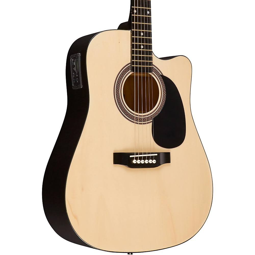 Natural Cutaway Acoustic-Electric Guitar P639