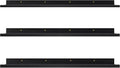 47 Inch Black Floating Shelf Set of 3 J3824