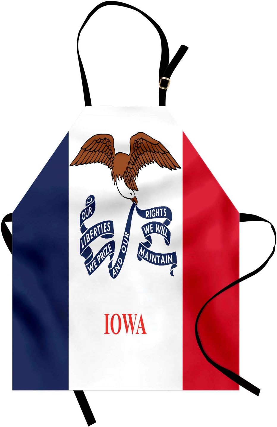 Navy Red Adult Apron R38641