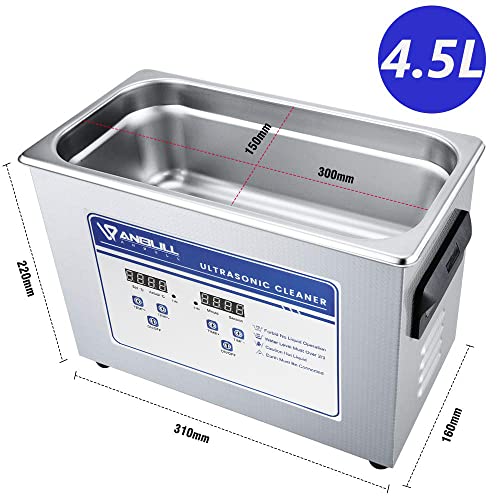 4.5L 180W Ultrasonic Cleaner with 304 Stainless Steel and Digital Timer Q5620