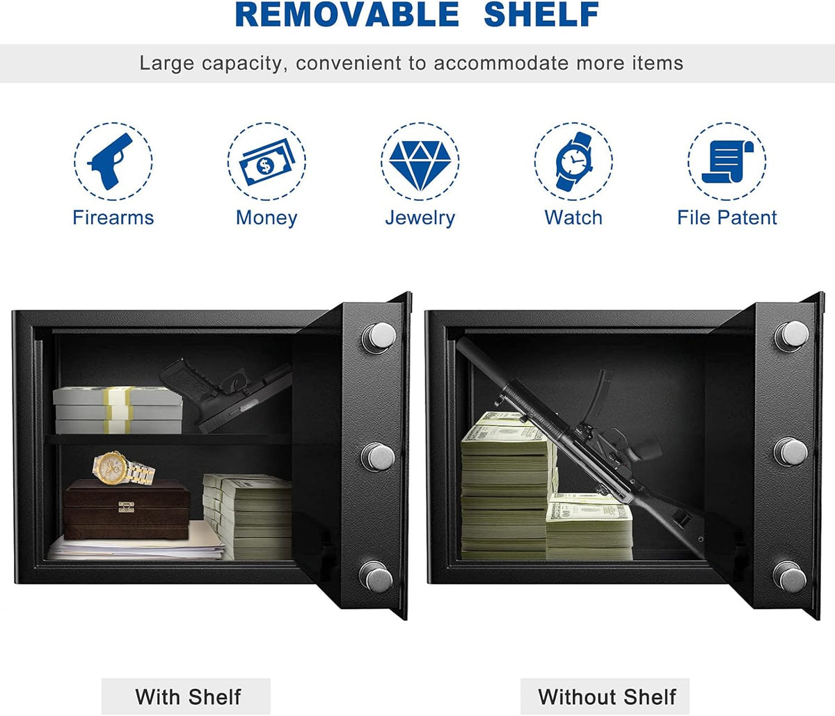 Small Steel Safe Box with LCD Digital Screen Y916193