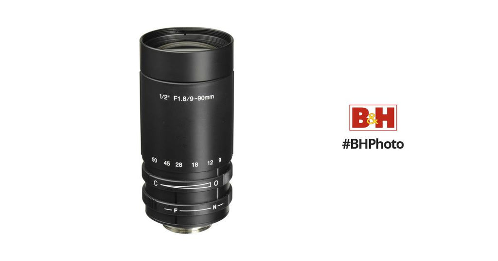 C-Mount 9-90mm Varifocal Lens V766