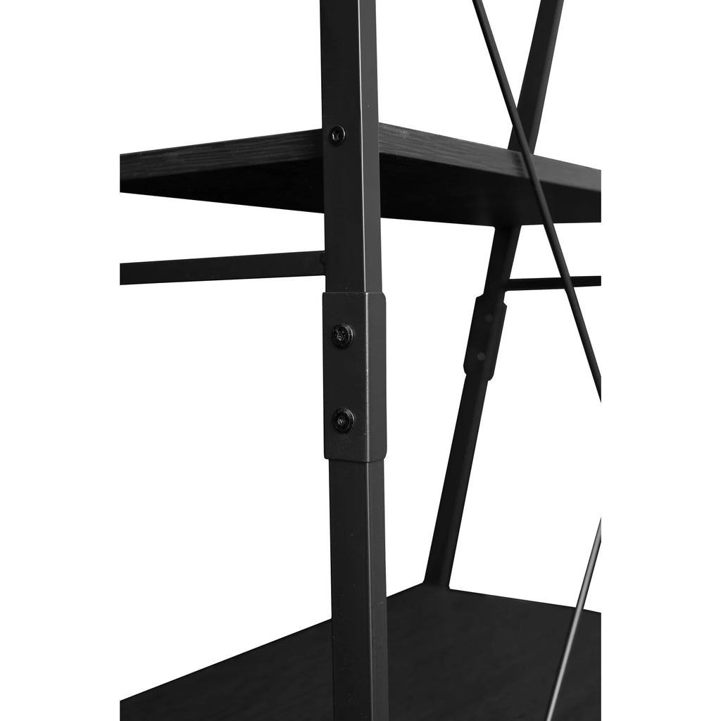 72 in. Urban Walnut Ladder Bookcase M5774
