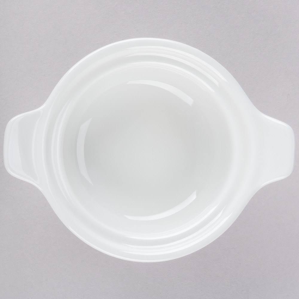 8 oz Porcelain White Casserole Q8545