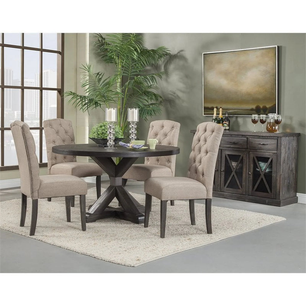 Contemporary Wood Dining Sideboard in Salvaged Gray R105058