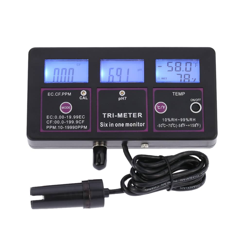 6 in 1 Multi-Parameter Water Testing Meter V62202
