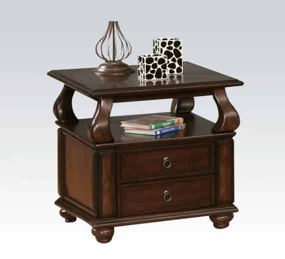Walnut Poplar Basswood Veneer End Table E1621