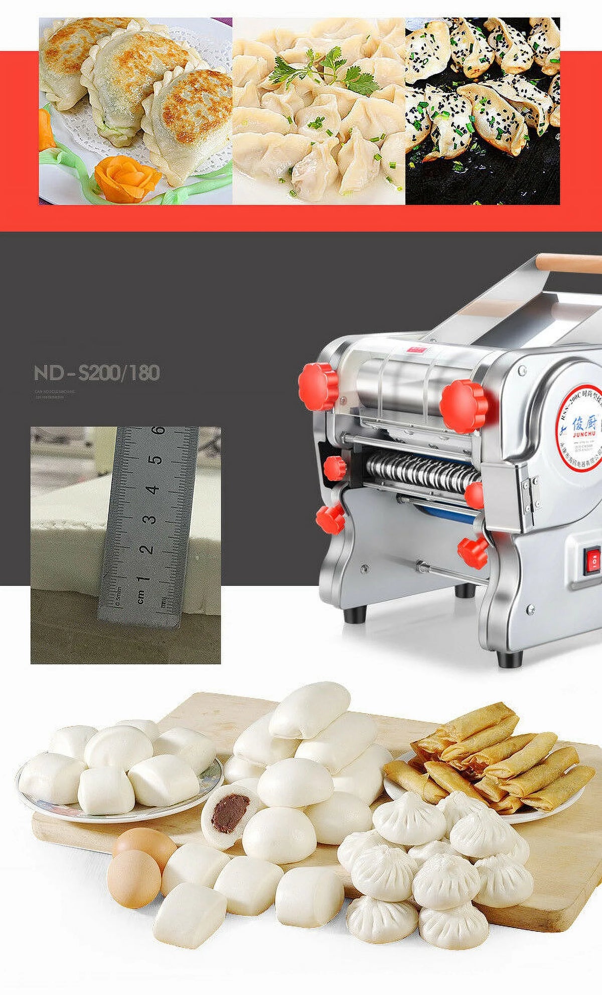 110V Electric Pasta Press Maker Noodles Machine N558843