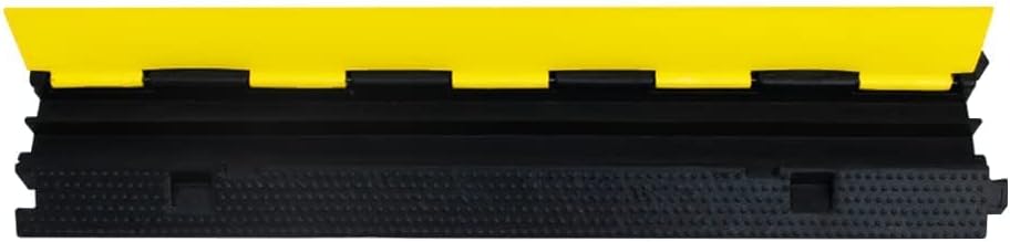 3Pack 39inch Traffic Speed Bumps Cable Protector, 11000lbs per Axle Capacity Rubber Pack of 2 J846