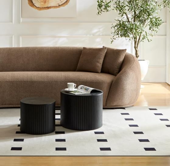 Cream Curved 3-Seater Boucle Sofa K7604
