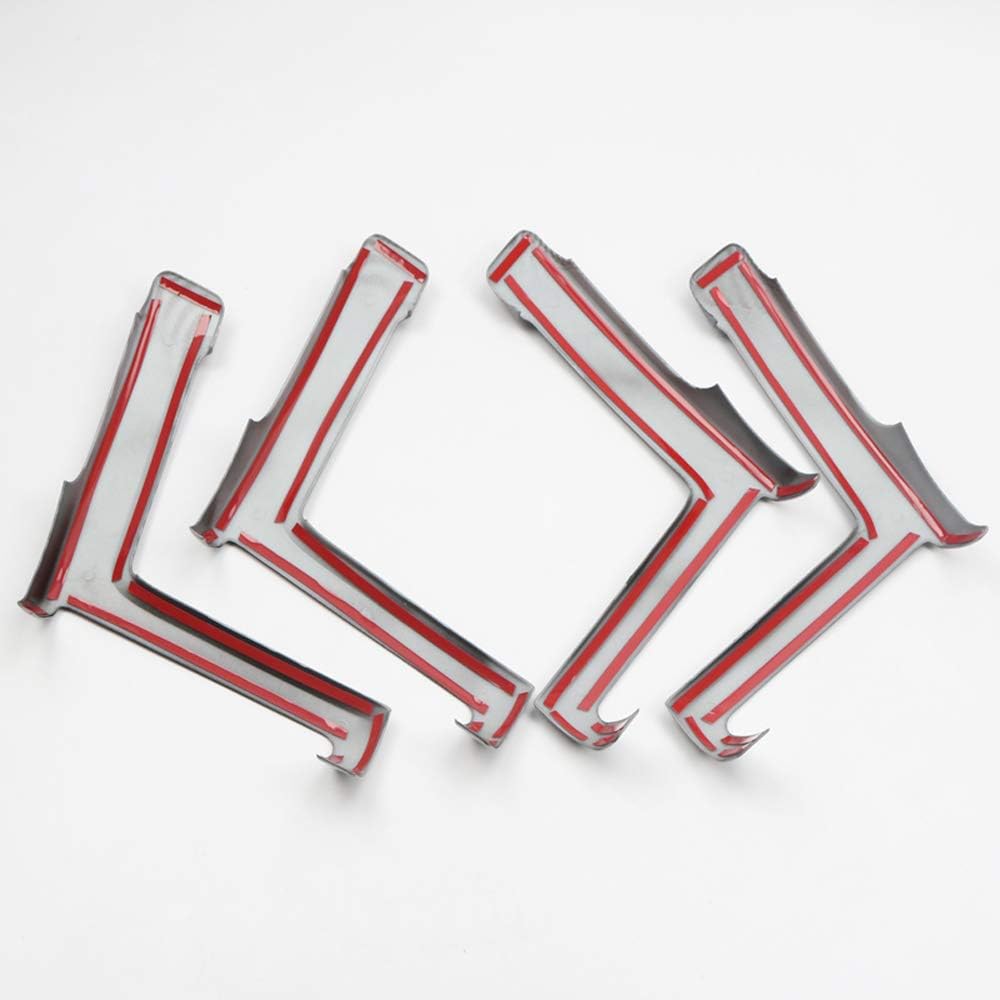 Carbon Fiber Style ABS Door Side Armrest Strip Cover Trim 4PCS H36470
