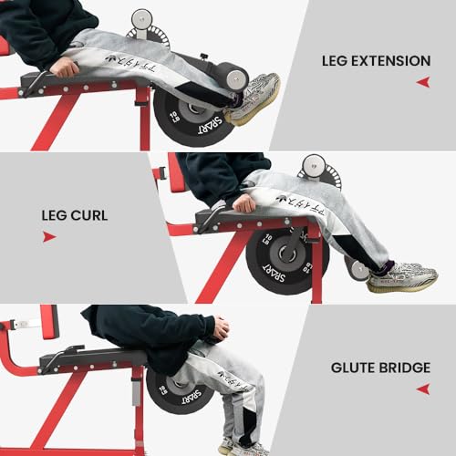 Adjustable Plate Loaded Leg Extension and Leg Curl Machine K219278
