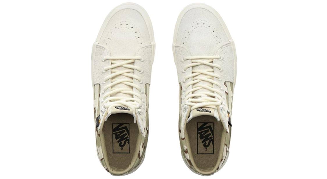 White Asparagus Camo Sk8-Hi Shoes P10844