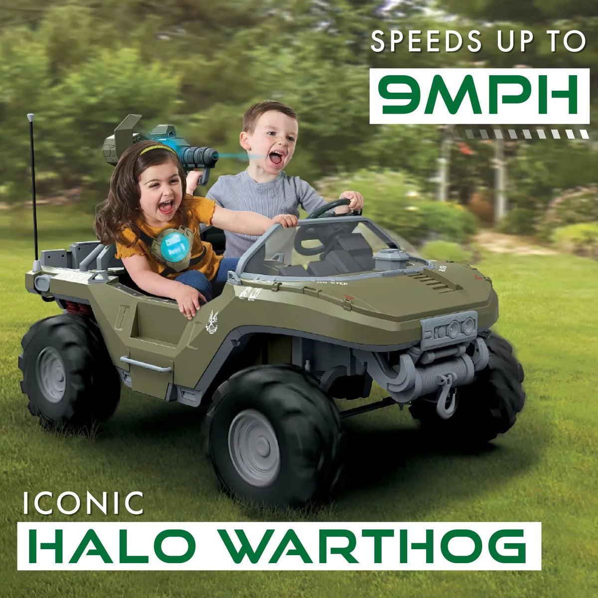 24 Volt Ride On with Laser Tag Blaster and Vest F710418