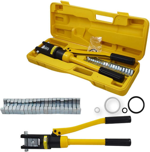 16 Ton Hydraulic Wire Crimper with 11 Dies U672483